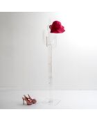 Porte-manteau Peyote transparent - D.36xH.177 cm