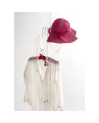 Porte-manteau Peyote transparent - D.36xH.177 cm