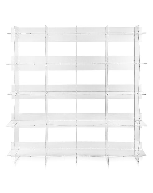 Libreria Atmosphere trasparente - 180x30x180 cm