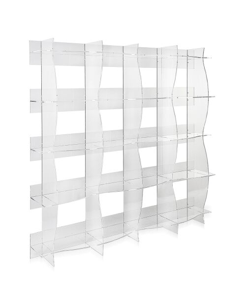 Libreria Atmosphere trasparente - 180x30x180 cm