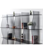 Bibliothèque Atmosphère fumé transparent - 180x30x180 cm