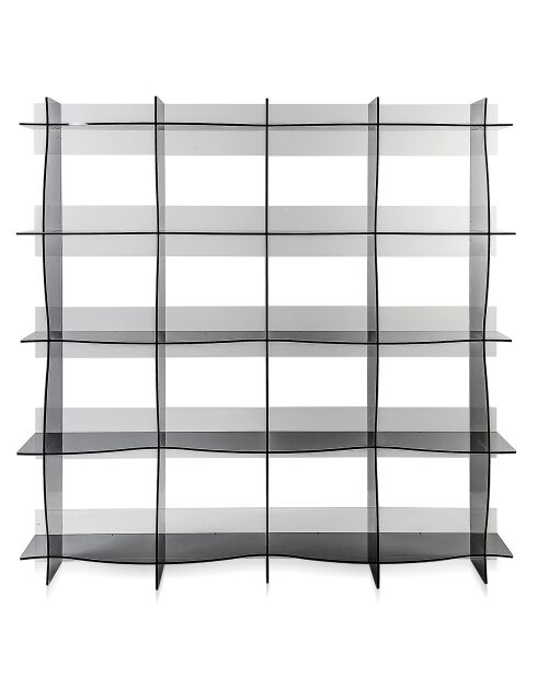 Bibliothèque Atmosphère fumé transparent - 180x30x180 cm