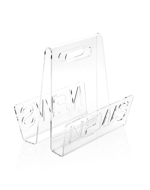Nunes transparenter Zeitschriftenhalter - 33x23x32 cm