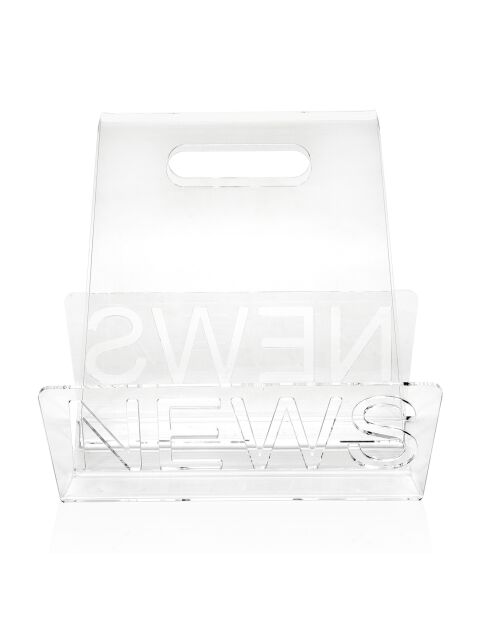 Porte-revues Nunes transparent - 33x23x32 cm