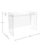 Console Moremore transparente - 99x40x76 cm