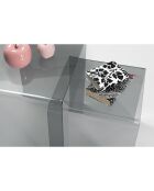 2 Tables basses 80'S fumé transparent