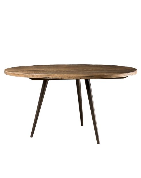 Sixtinischer Teakholz-Couchtisch - D.75xH.40 cm