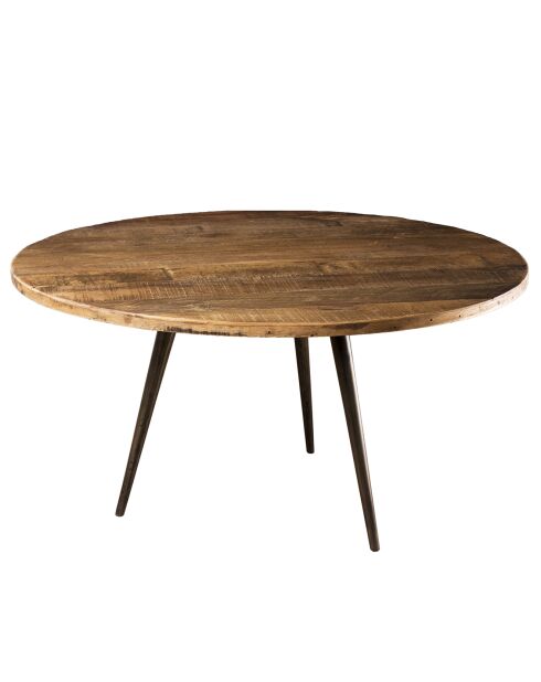 Sixtinischer Teakholz-Couchtisch - D.75xH.40 cm