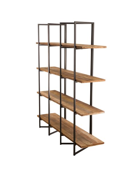 Etagère 4 niveaux Sixtine teck - 160x41x175.5 cm