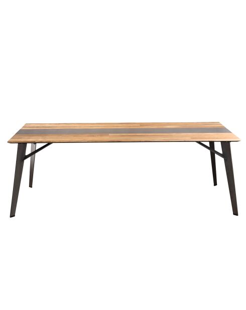 Table de séjour  Maxence teck - 220x100x76 cm