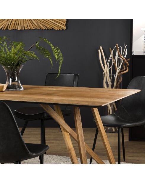 Table de séjour  Maxence teck - 220x100x75 cm