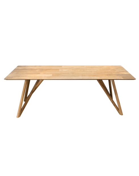 Table de séjour  Maxence teck - 220x100x75 cm
