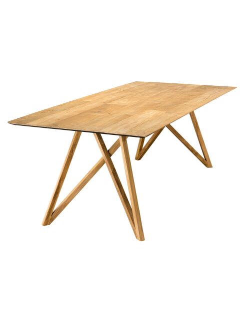Table de séjour  Maxence teck - 220x100x75 cm