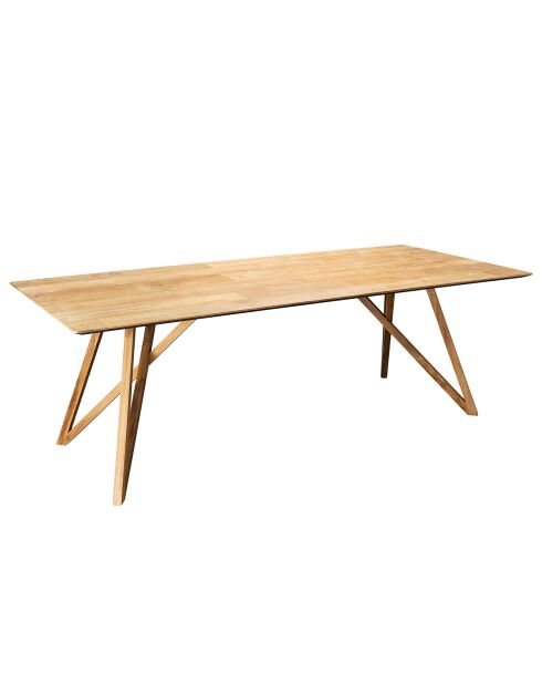Table de séjour  Maxence teck - 220x100x75 cm