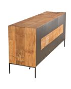 Buffet 2 portes & 3 tiroirs Maxence teck - 167x45x78 cm