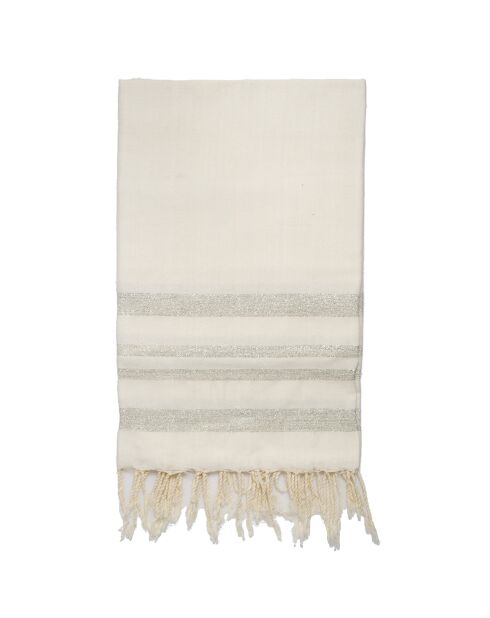 Mantel blanco Hamptons de 200 g/m², 100% algodón