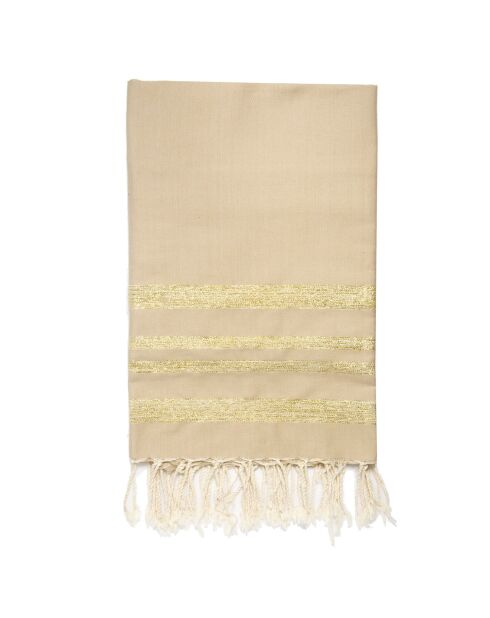 Mantel Hamptons beige de 200 g/m², 100% algodón