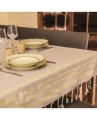Mantel Hamptons beige de 200 g/m², 100% algodón