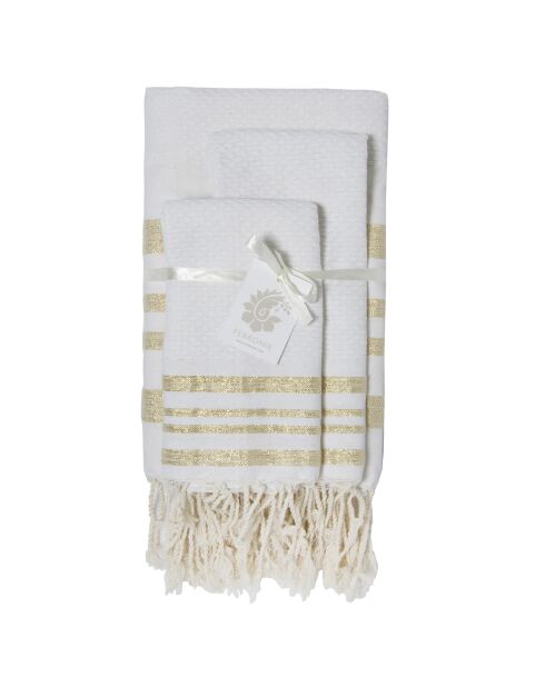 Hamptons weißes Badezimmer-Set, 3-teilig