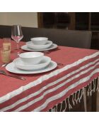 Mantel rojo Hamptons de 200 g/m², 100% algodón