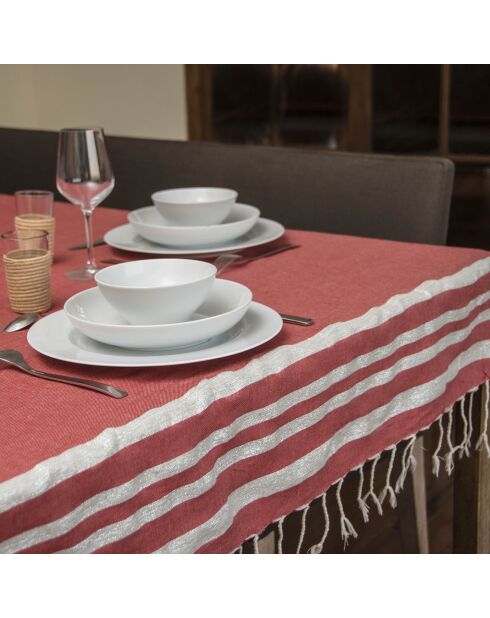 Mantel rojo Hamptons de 200 g/m², 100% algodón