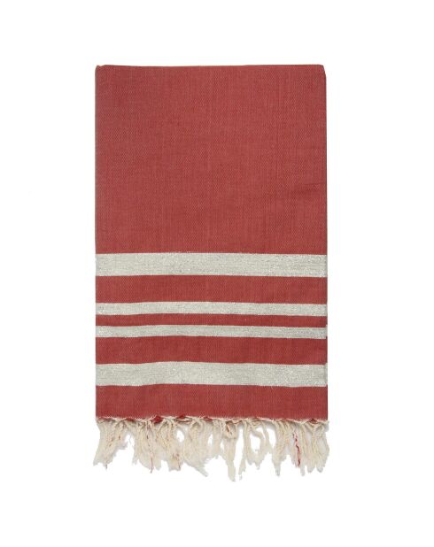 Mantel rojo Hamptons de 200 g/m², 100% algodón