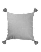 Housse de coussin unie gris moyen - 50x50 cm