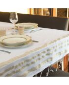 Mantel blanco Hamptons de 200 g/m², 100% algodón