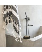 Hamptons 3-teiliges Badezimmer-Set, schwarz/weiß
