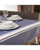 Tischdecke aus 100% Baumwolle 200 g/m² Saint-Tropez Griechisch blau/weiß