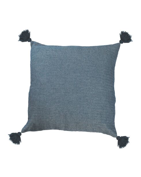 Marineblauer schlichter Kissenbezug