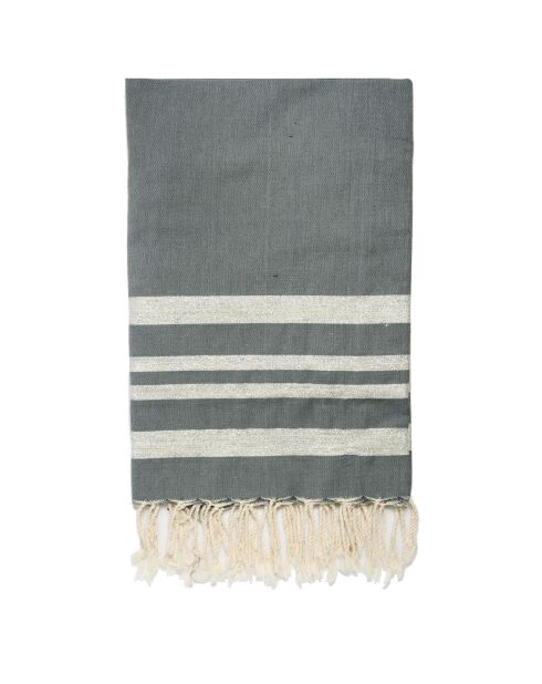 Mantel Hamptons gris medio de 200 g/m², 100% algodón