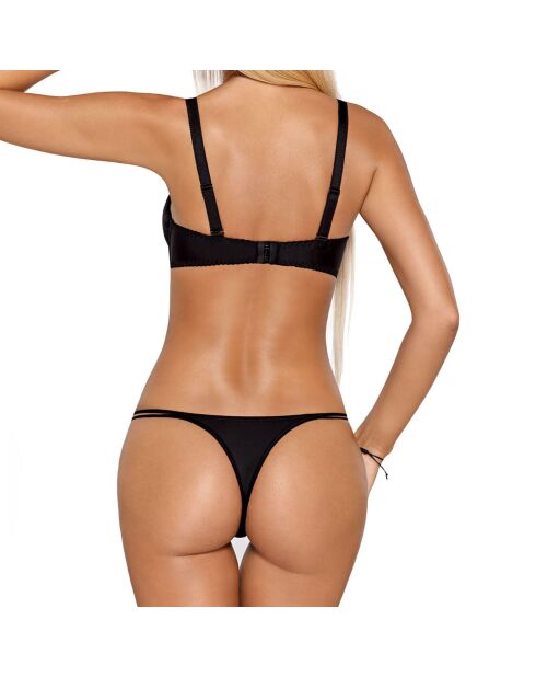 Cassi schwarzer Push-up-BH