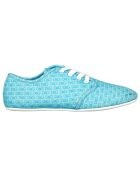 Baskets en Toile turquoise