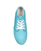 Baskets en Toile turquoise