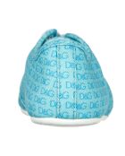 Baskets en Toile turquoise