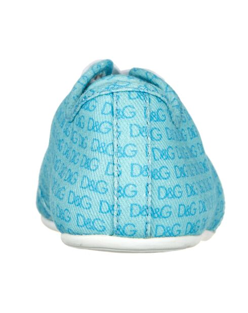 Baskets en Toile turquoise