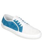 Baskets en Velours de Cuir bleu/blanc
