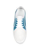 Baskets en Velours de Cuir bleu/blanc