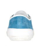 Baskets en Velours de Cuir bleu/blanc