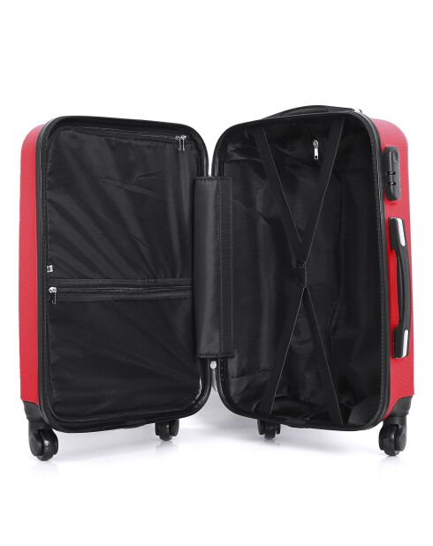 Valise Long Séjour 4 roues Lanzarote 75 cm rouge