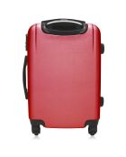 Valise Cabine 4 roues simples Lanzarote 55 cm rouge