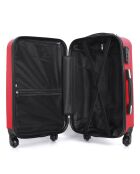 Valise Cabine 4 roues simples Lanzarote 55 cm rouge