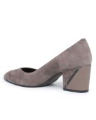 Escarpins en Velours de Cuir Sarah gris - Talon 6 cm