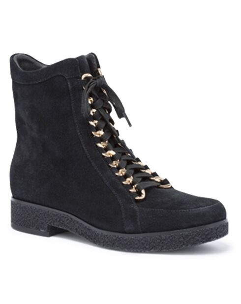 Boots en Cuir Lena noires