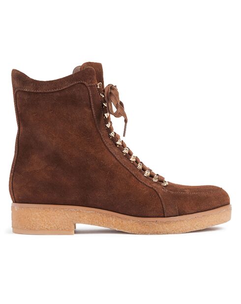 Boots en Cuir Lena camel