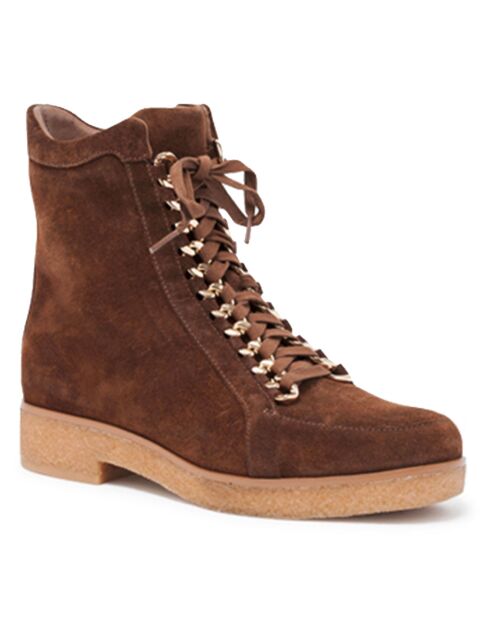 Boots en Cuir Lena camel