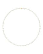 Collier Or Jaune Perles d'Eau Douce blanc naturel