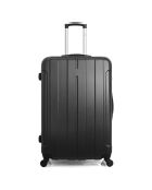 Fogo Mittelklasse-Koffer mit vier Rädern und einem Rad, 59 cm, schwarz