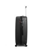 Fogo Mittelklasse-Koffer mit vier Rädern und einem Rad, 59 cm, schwarz